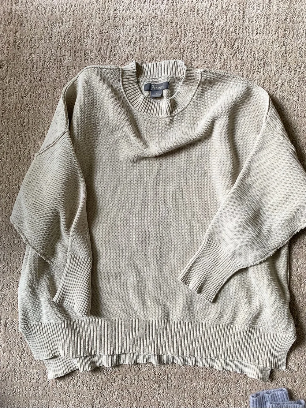Natural Reflections Cream Crewneck Sweater - Women's